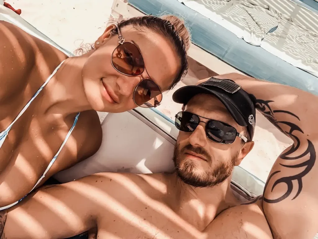 Monica Huldt with her husband John - NudeNewz