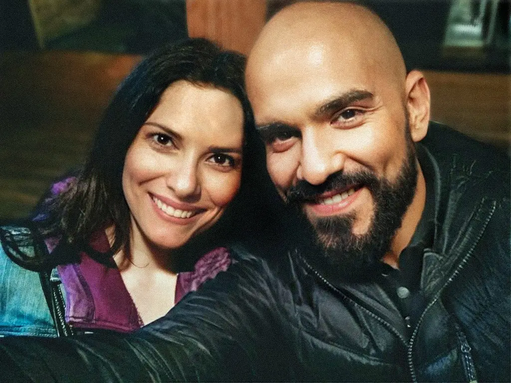 Lizette with her husband