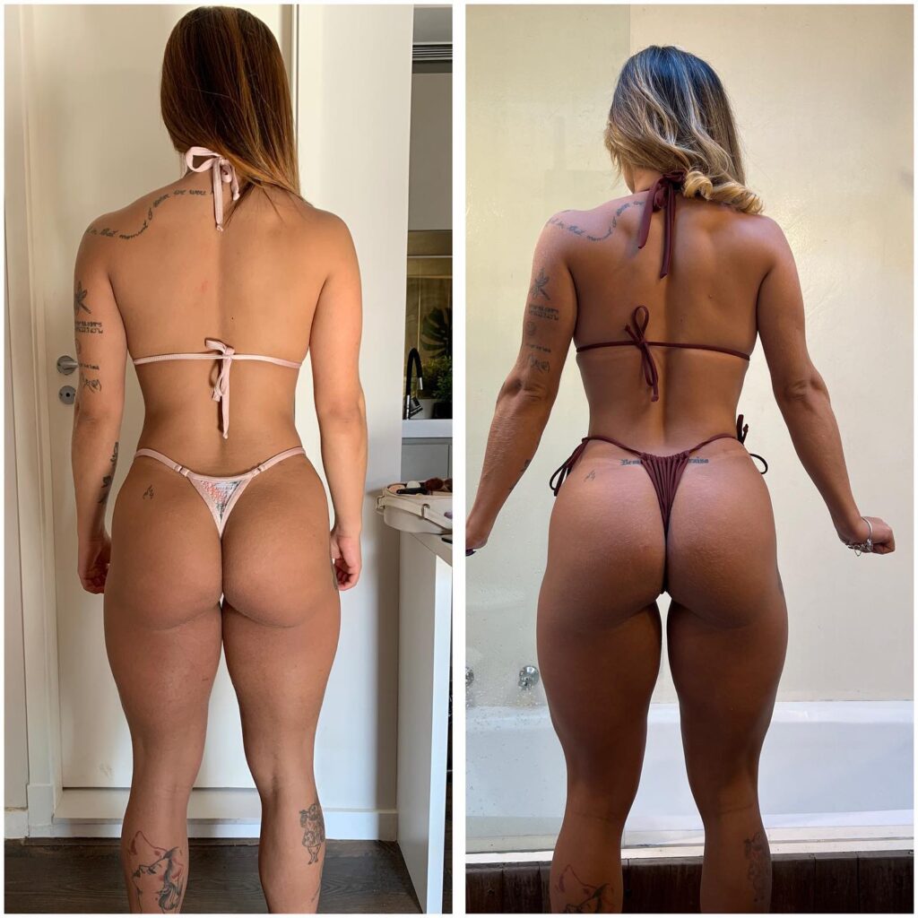 Miss BumBum contestant Lari Sumpani dropped 7kg and 9% body fat with a daily 3-hour "sex diet." See how this X-rated fitness routine transformed her body.